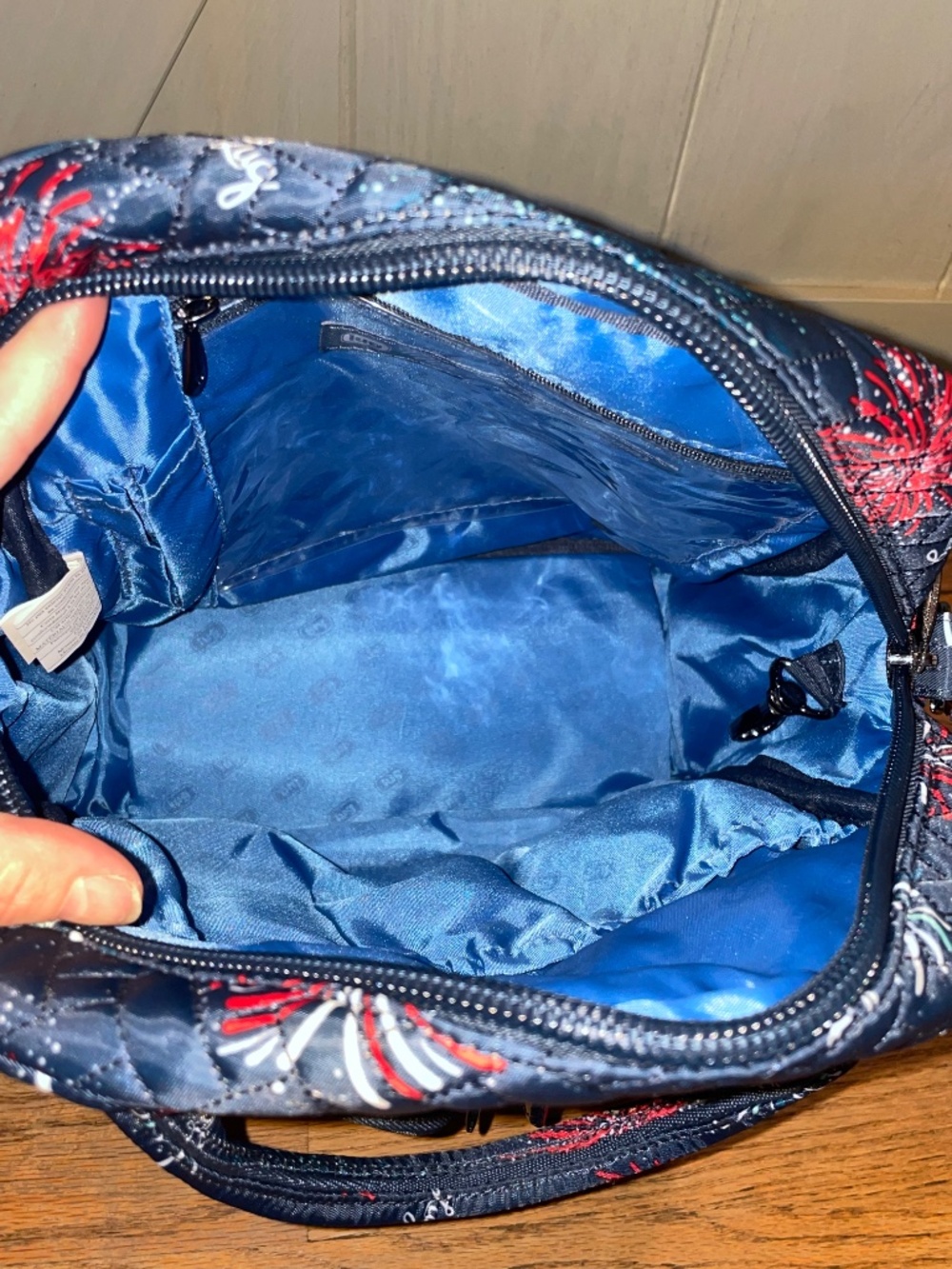 Lug Mini Puddle Jumper Firework Navy Tote - Picture 5 of 12